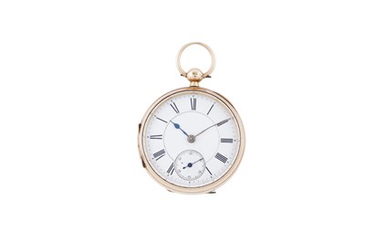 Lot 614 - A Victorian 18ct yellow gold open faced pocket watch