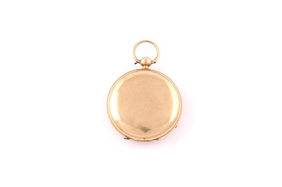 Lot 614 - A Victorian 18ct yellow gold open faced pocket watch