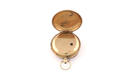 Lot 614 - A Victorian 18ct yellow gold open faced pocket watch