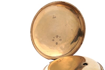 Lot 614 - A Victorian 18ct yellow gold open faced pocket watch