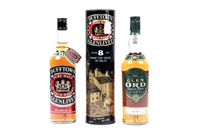 Lot 415 - Two bottles of whisky: Glen Ord and Dufftown Glenlivet