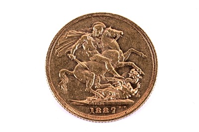 Lot 72 - A Queen Victoria gold sovereign 1887