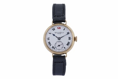 Lot 480 - Zenith for Birch & Gaydon, London: an 18ct yellow gold cased wristwatch