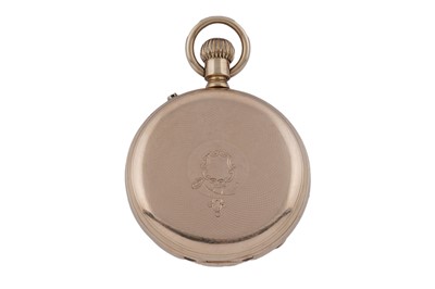 Lot 593 - An 18ct yellow gold cased open faced pocket watch