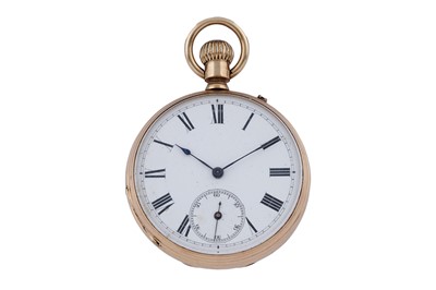 Lot 593 - An 18ct yellow gold cased open faced pocket watch