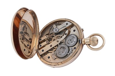 Lot 593 - An 18ct yellow gold cased open faced pocket watch