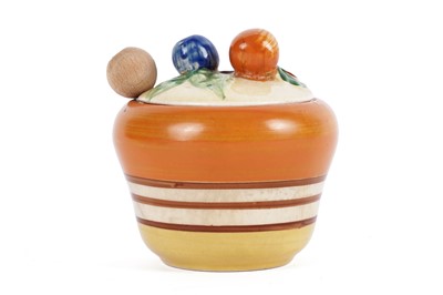 Lot 906 - A Clarice Cliff ‘Bizarre’ preserve pot