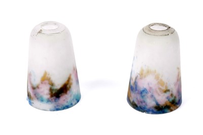 Lot 278 - A pair of early 20th Century glass lightshades