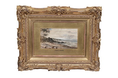 Lot 62 - James Cassie – On the coast, Barnbougle Castle in the distance | watercolour