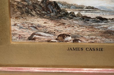 Lot 62 - James Cassie – On the coast, Barnbougle Castle in the distance | watercolour