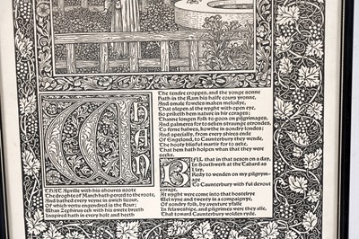 Lot 929 - William Morris and Sir Edward Burne-Jones - The Tales of Canterbury Introduction | woodcut