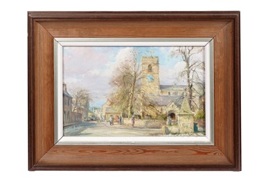 Lot 1119 - Walter Holmes – Corbridge Market Place | oil