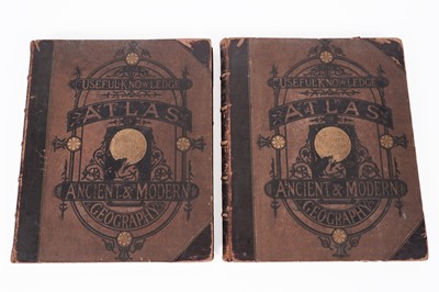 Lot 278 - The Useful Knowledge Atlas Ancient & Modern Geography; and another
