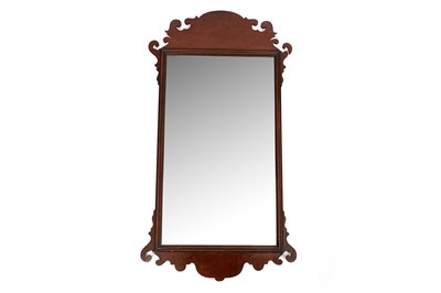 Lot 592 - A George III mahogany pier glass mirror