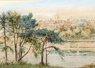 Lot 970 - Robert Jobling - Old Morpeth Town | watercolour