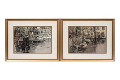 Lot 837 - George Edward Horton - Harbour Scenes | watercolour