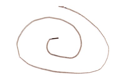 Lot 21 - A rose gold chain necklace