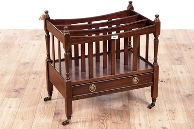 Lot 434 - A Georgian style mahogany canterbury