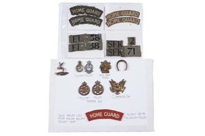Lot 39 - Second World War Period British and American Military Home Guard badges and cloth titles