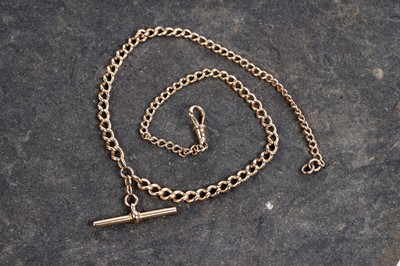 Lot 591 - An 18ct yellow gold watch chain or necklace