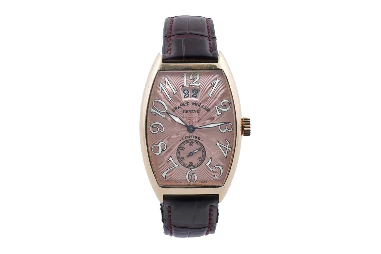 Lot 507 - Franck Muller, Geneve: an 18ct yellow gold-cased limited edition automatic wristwatch
