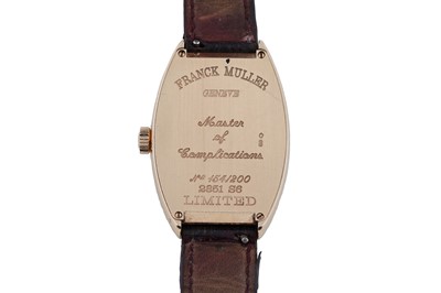 Lot 507 - Franck Muller, Geneve: an 18ct yellow gold-cased limited edition automatic wristwatch