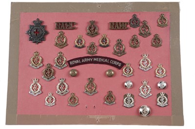 Lot 61 - A selection of Royal Army Medical Corps badges