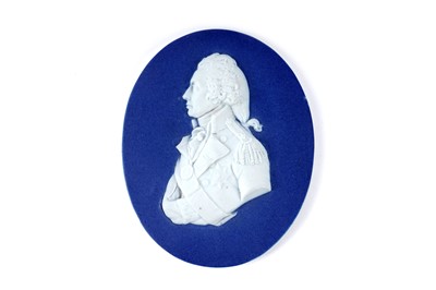 Lot 1099 - A jasper dip oval portrait cameo of Admiral Lord Nelson