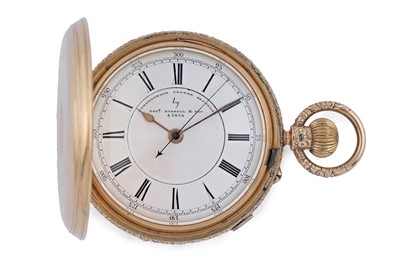 Lot 597 - Thomas Russell & Son: an 18ct yellow gold cased hunter pocket watch