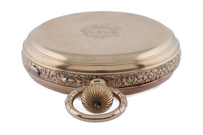 Lot 597 - Thomas Russell & Son: an 18ct yellow gold cased hunter pocket watch