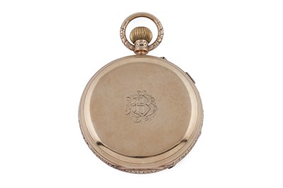 Lot 597 - Thomas Russell & Son: an 18ct yellow gold cased hunter pocket watch