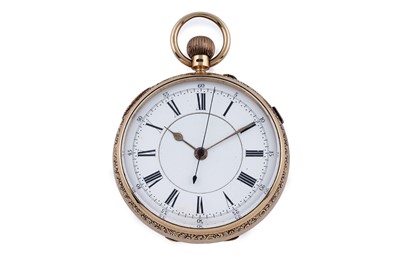 Lot 598 - Benson Brothers: an 18ct yellow gold cased open faced pocket watch