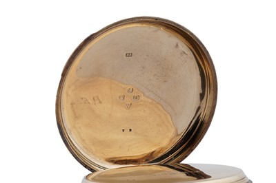 Lot 598 - Benson Brothers: an 18ct yellow gold cased open faced pocket watch