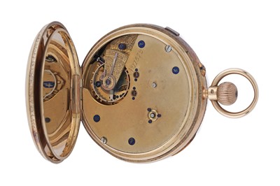 Lot 598 - Benson Brothers: an 18ct yellow gold cased open faced pocket watch