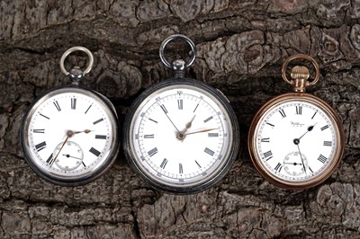 Lot 847 - Three 19th Century open faced pocket watches