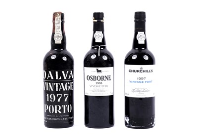 Lot 393 - Three bottles of port