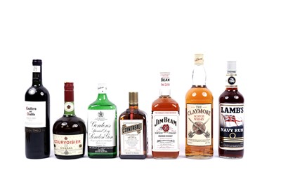 Lot 380 - A collection of spirits and wine
