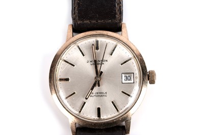 Lot 284 - J. W. Benson, London: a 9ct yellow gold cased automatic wristwatch