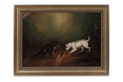 Lot 1061 - Manner of George Armfield - The Waiting Game | oil