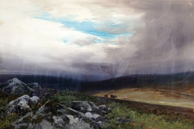 Lot 36 - Frederick John Widgery – Taw Marsh, Belstone | oil