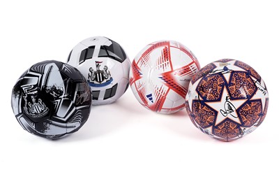 Lot 482 - A selection of signed Newcastle United footballs