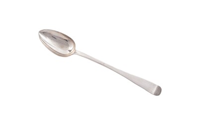 Lot 174 - A Scottish provincial silver basting spoon
