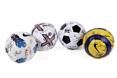 Lot 483 - A selection of signed Newcastle United footballs