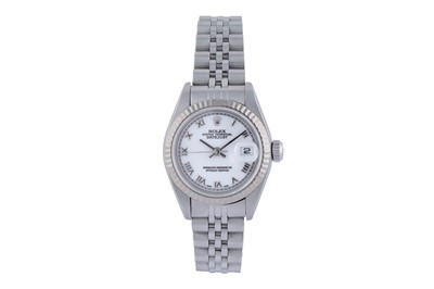 Lot 401 - Rolex Oyster Perpetual Datejust: a stainless steel cased lady's automatic wristwatch