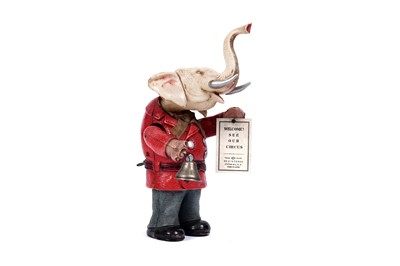 Lot 342 - A Japanese Kuramochi and Co celluloid clockwork elephant