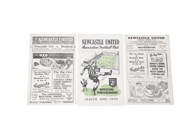 Lot 454 - Newcastle United home football programmes