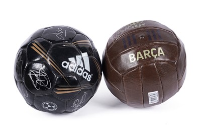 Lot 486 - Two signed footballs