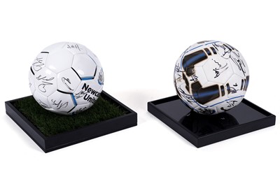 Lot 487 - Two signed Newcastle United footballs