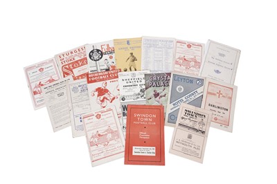 Lot 458 - English football programmes from 1947-1952