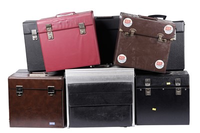 Lot 658 - A collection of eleven 12” record boxes